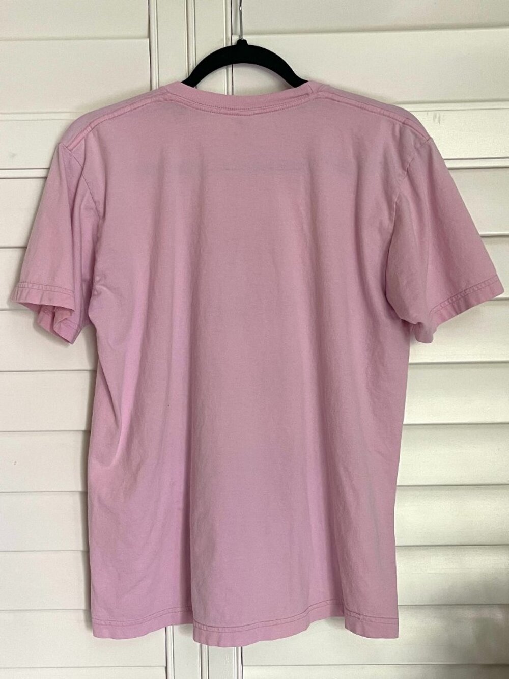 VTG "FREE PARIS" Pink American Apparel Printed T-shirt Unisex Size Medium - Picture 3 of 6